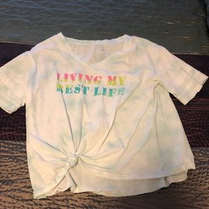 Light blue tie shirt